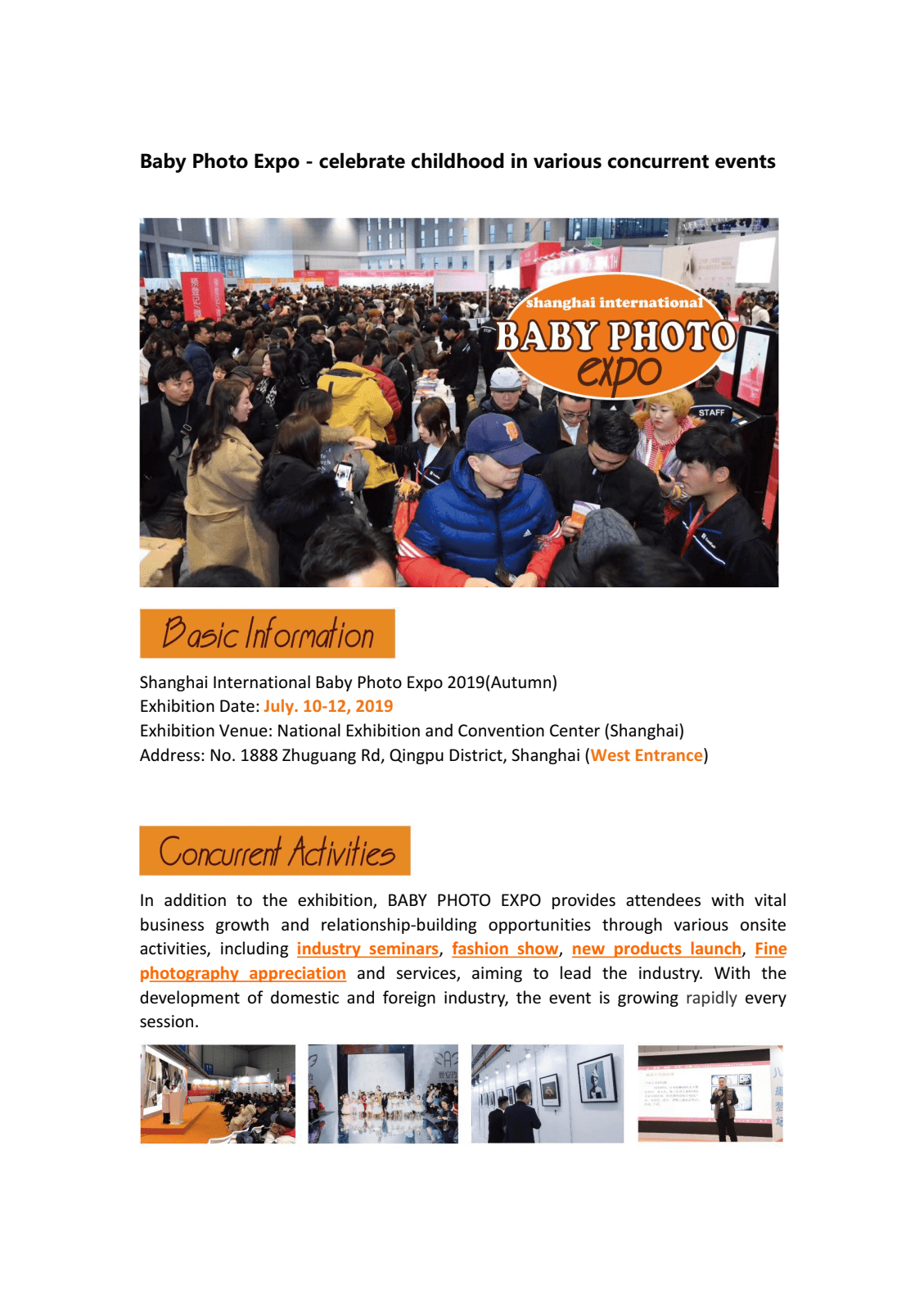 baby expo july 2019